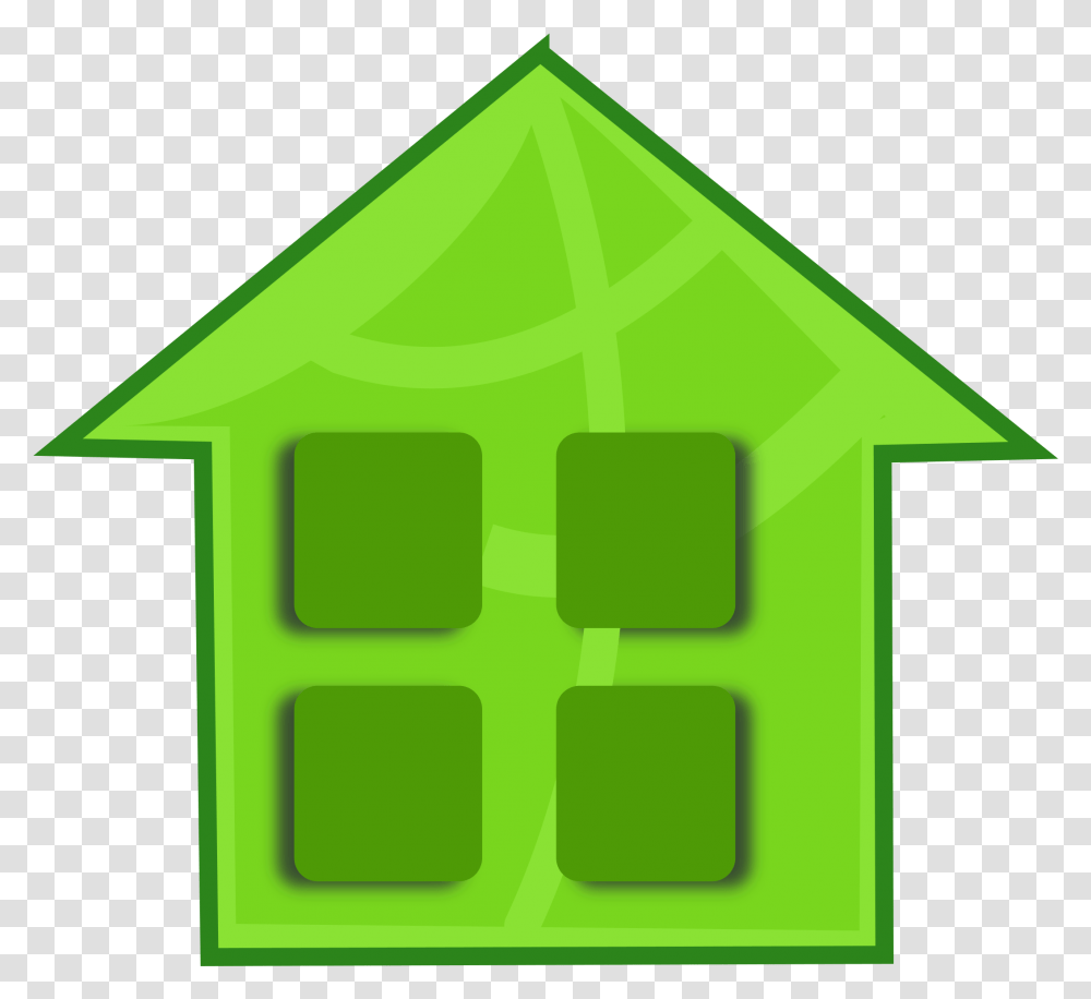 Green Arrow Up Home Icon, Housing, Building, Triangle, House Transparent Png