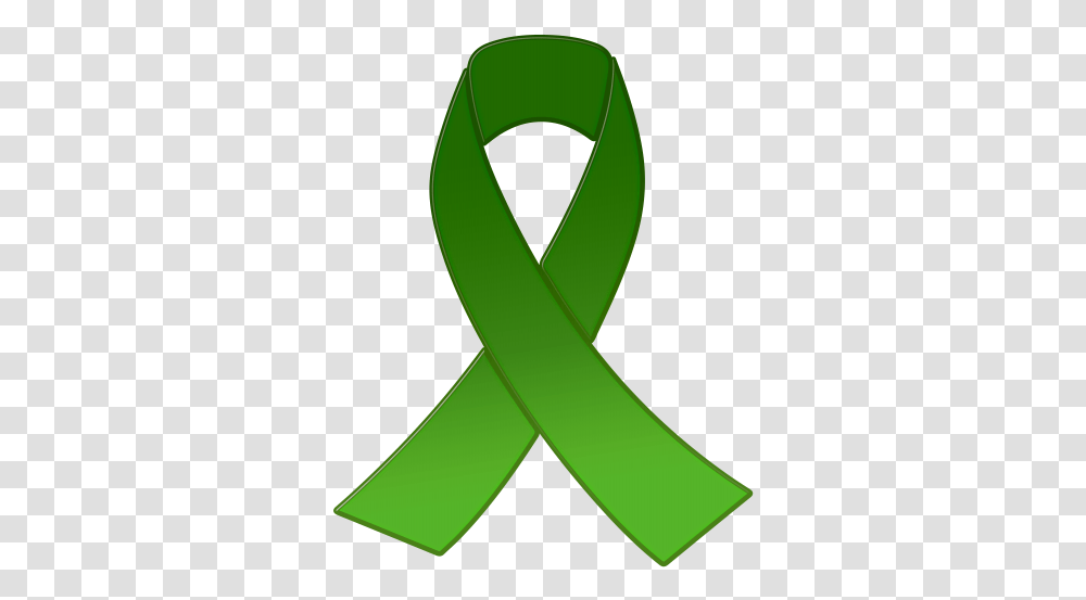 Green Awareness Ribbon Clipart Ribbons Green Ribbon Kidney Disease, Plant, Vegetable, Food, Soil Transparent Png