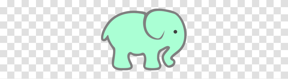 Green Baby Elephant Clip Art Baby Elephant, Mammal, Animal, Wildlife, Pig Transparent Png