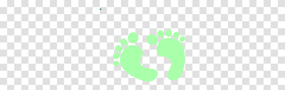 Green Baby Feet Clip Art, Footprint Transparent Png