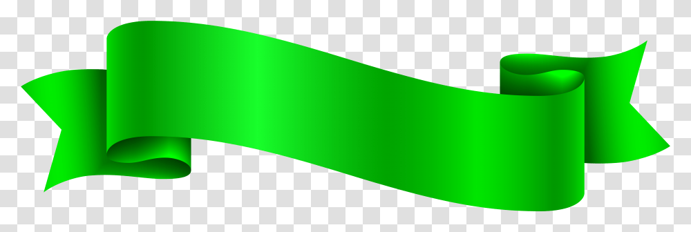 Green Banner Background Ribbon Banner, Weapon, Weaponry, Light, Marker Transparent Png