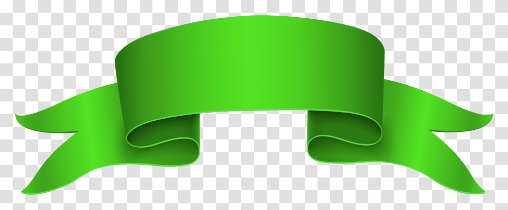 Green Banner Clip Art Image Blue Green Ribbon, Furniture, Logo, Table Transparent Png
