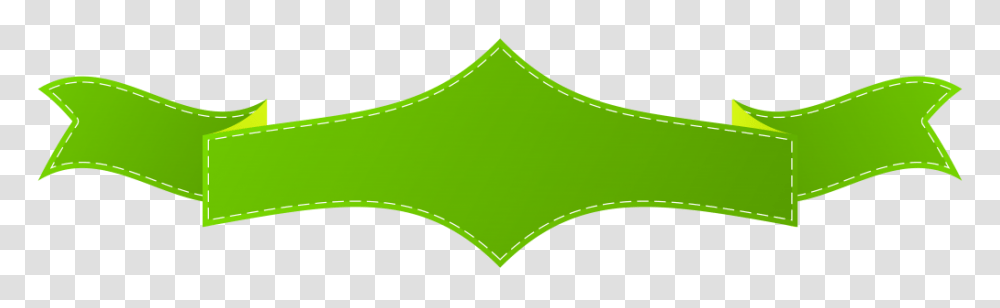 Green Banner Image With Background Vector Clipart, Label, Leaf Transparent Png