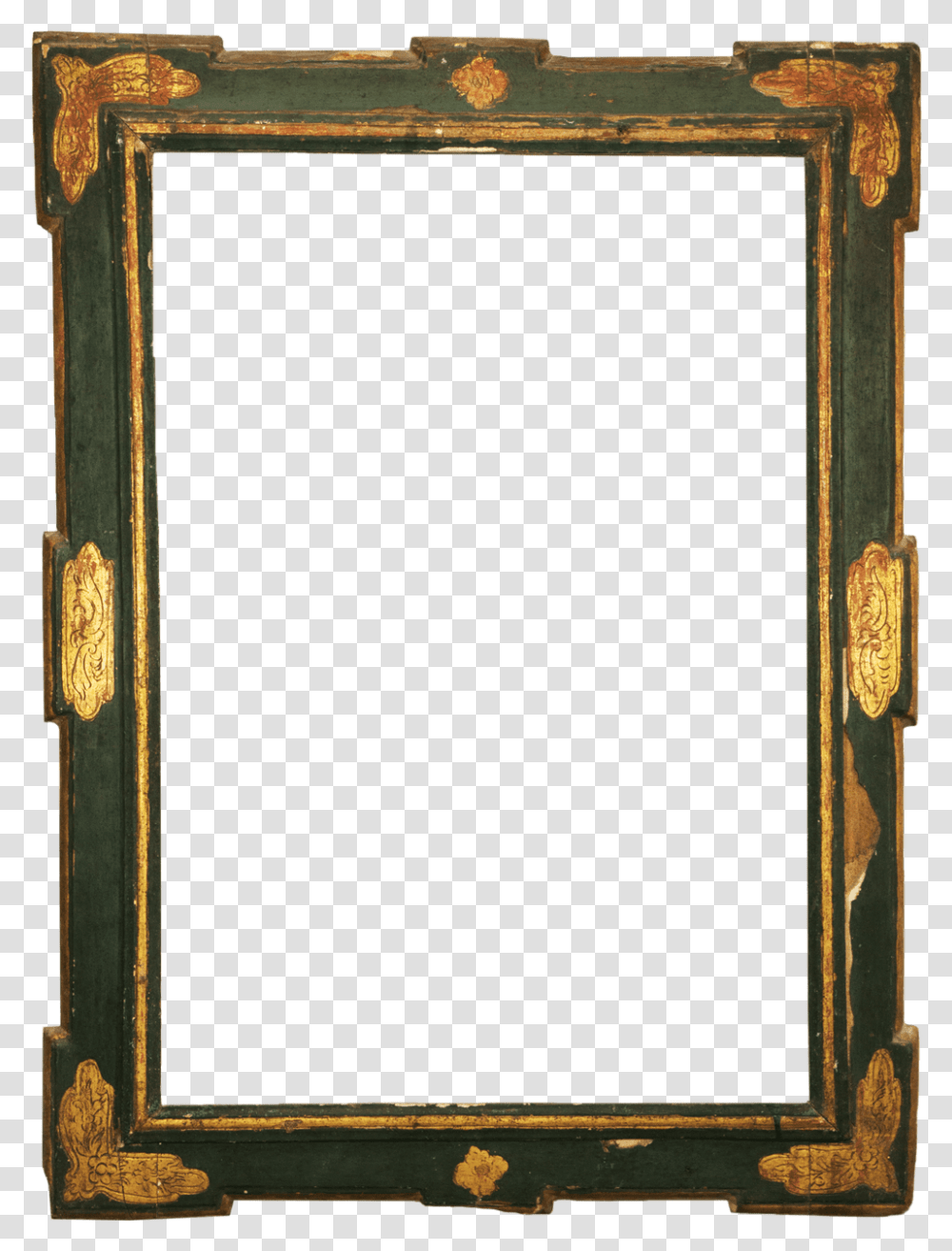 Green Baroque Frame Antike Rahmen Picture Frame, Interior Design, Architecture, Building Transparent Png