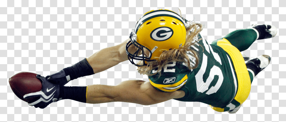 Green Bay Packers Clay Matthews Packers, Apparel, Helmet, Person Transparent Png
