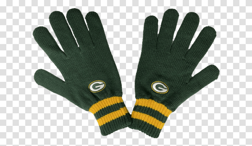 Green Bay Packers Knit Gloves Safety Glove, Clothing, Apparel Transparent Png