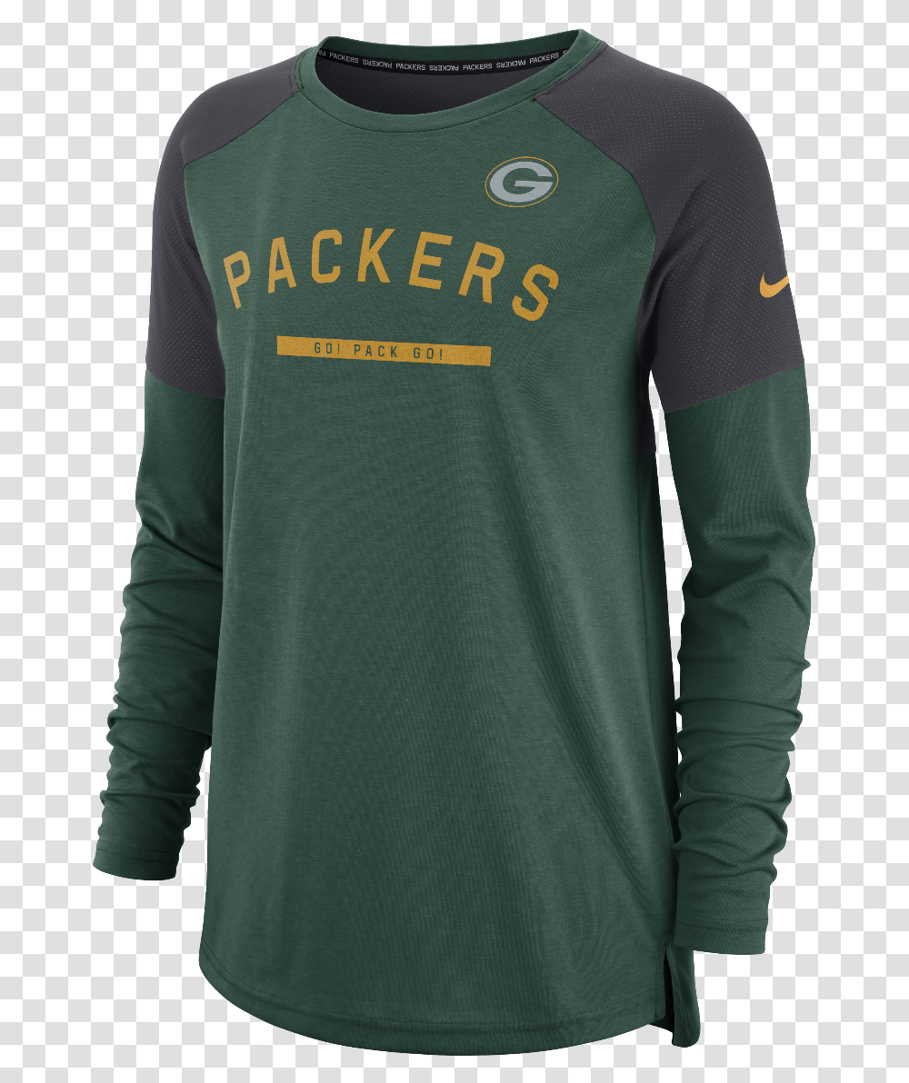 Green Bay Packers Ladies Tailgate Long Sleeve 0 Nike, Apparel, Sweatshirt, Sweater Transparent Png