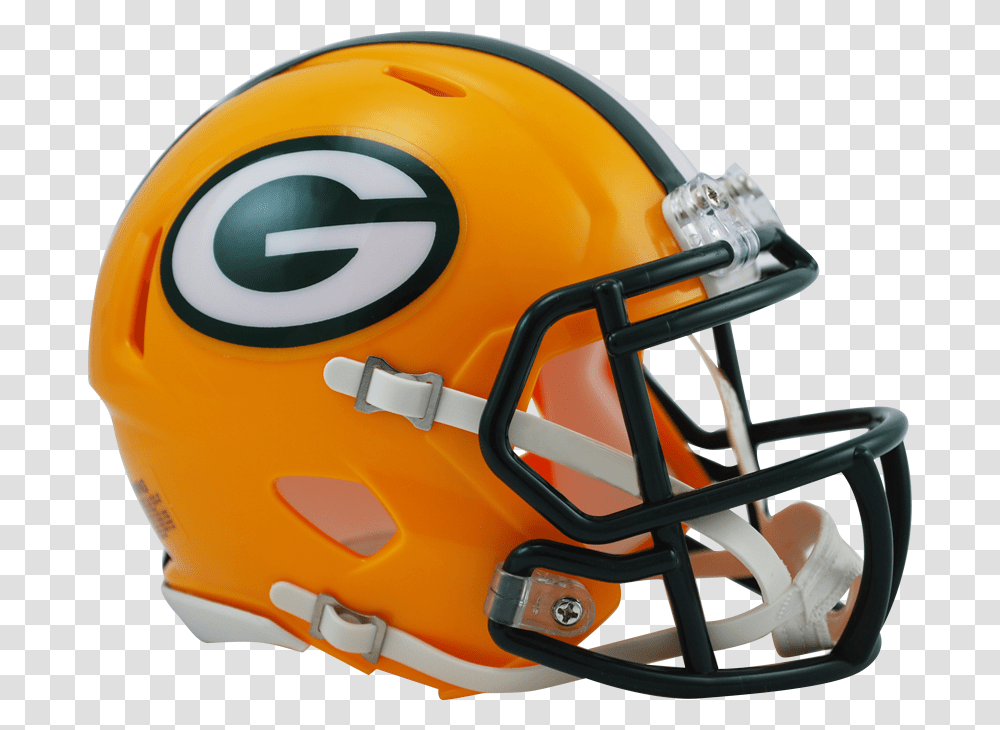 Green Bay Packers Speed Mini Helmet Green Bay Packers Helmet, Apparel, Team Sport, Sports Transparent Png