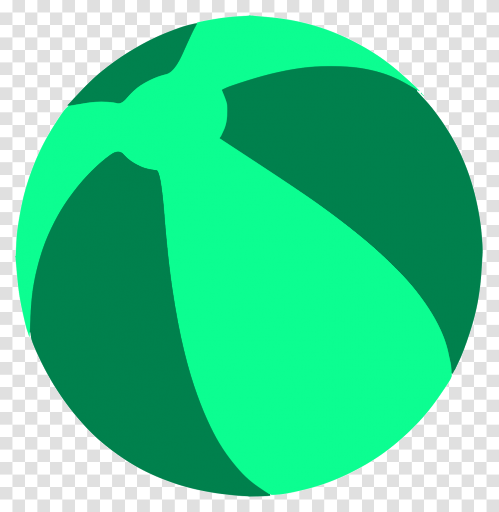 Green Beach Ball Clipart, Logo, Trademark Transparent Png