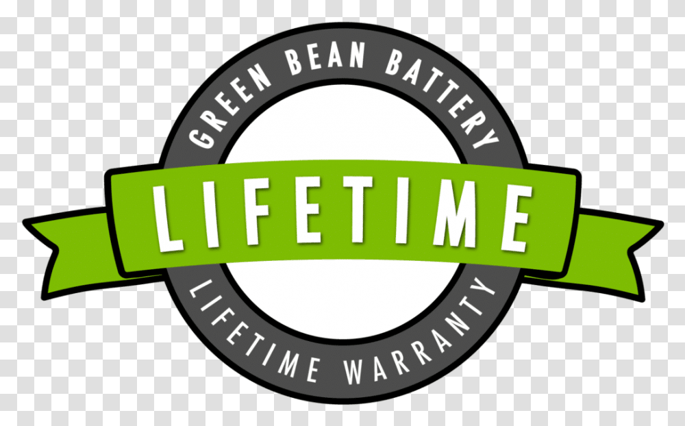 Green Bean Hybrid Battery Lifetime Warranty, Label, Logo Transparent Png