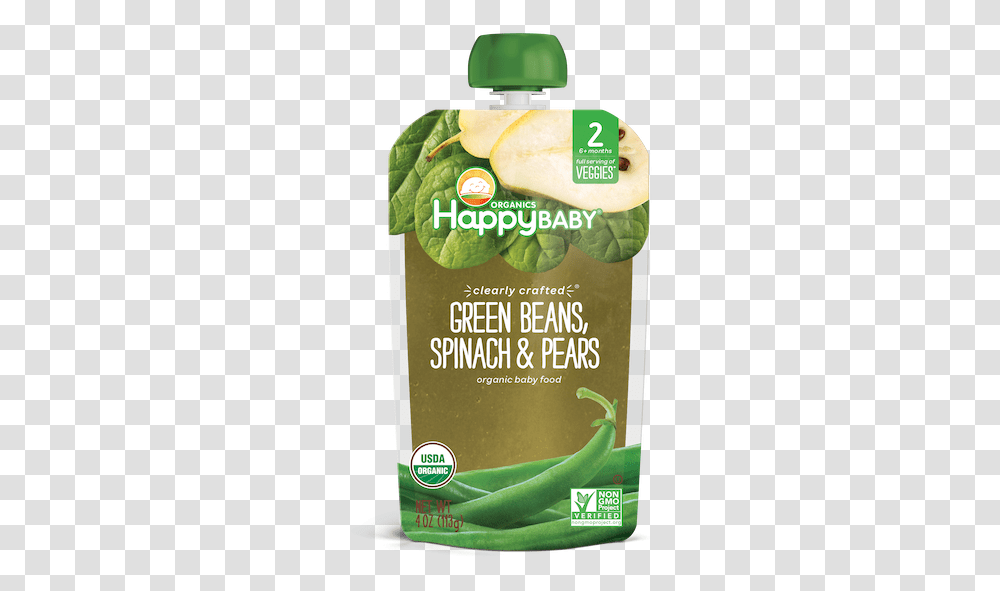 Green Beans Spinach & Pears Juicebox, Plant, Vegetable, Food, Vase Transparent Png