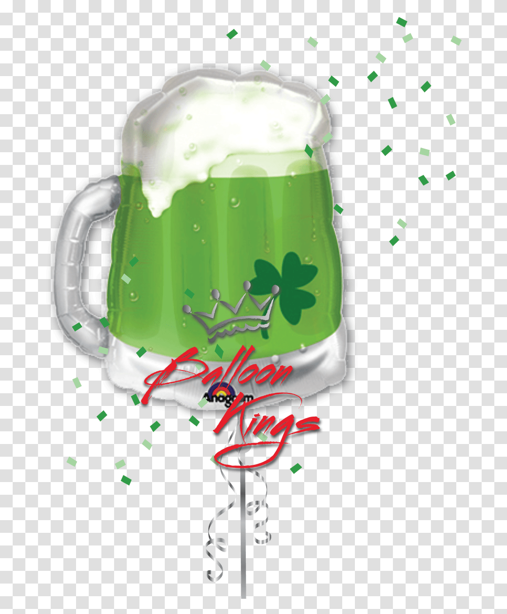Green Beer Mug 1st Birthday Minnie Mouse Balloon, Jug, Beverage, Drink, Birthday Cake Transparent Png