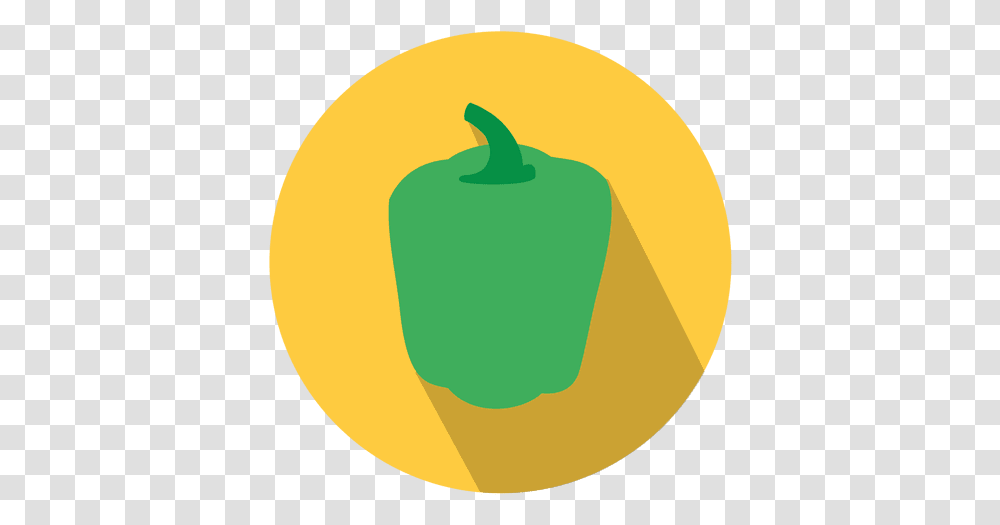 Green Bell Pepper Circle Icon Icon, Plant, Vegetable, Food, Tennis Ball Transparent Png