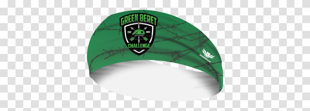 Green Beret Challenge Headband Solid, Clothing, Cushion, Bathing Cap, Hat Transparent Png