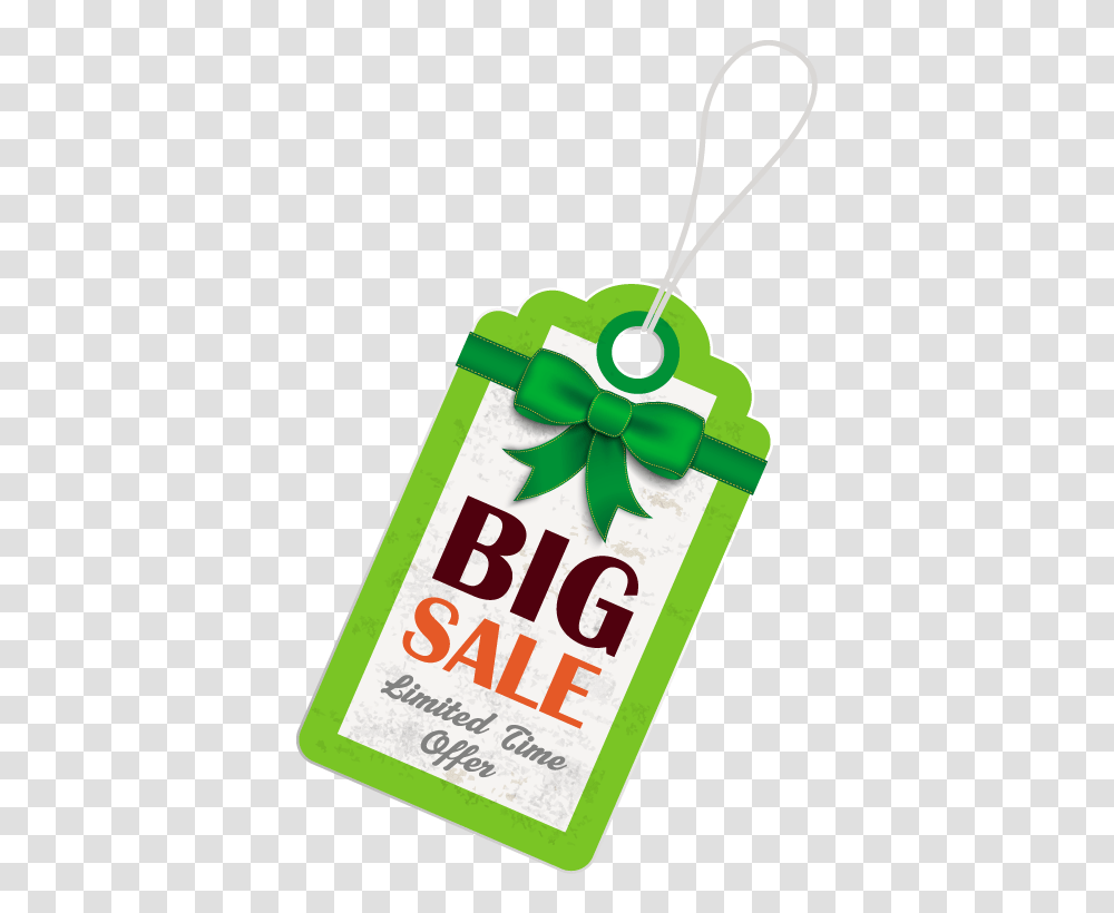 Green Big Sale Hang Tag, Gift, Dynamite, Bomb Transparent Png