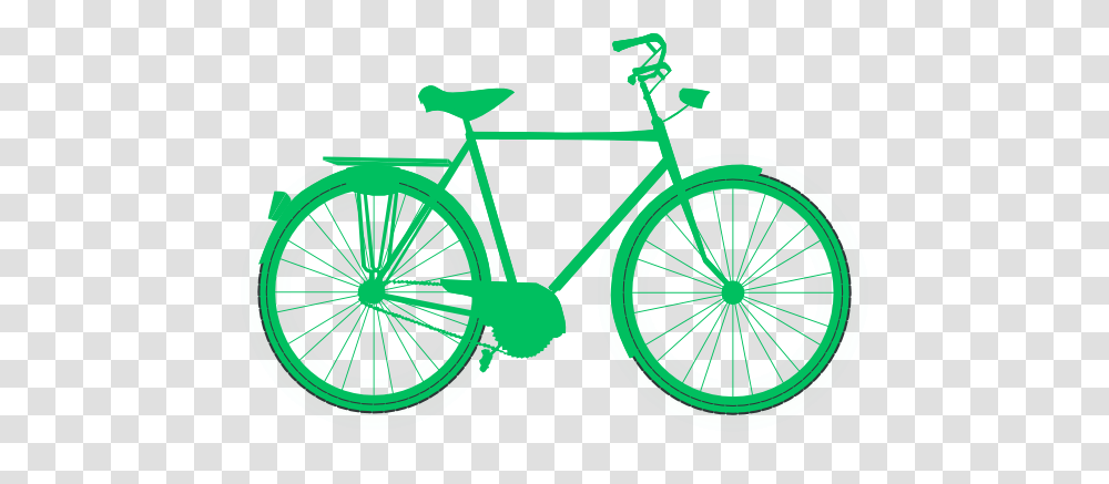 Green Bike Clip Art, Spoke, Machine, Wheel, Transportation Transparent Png