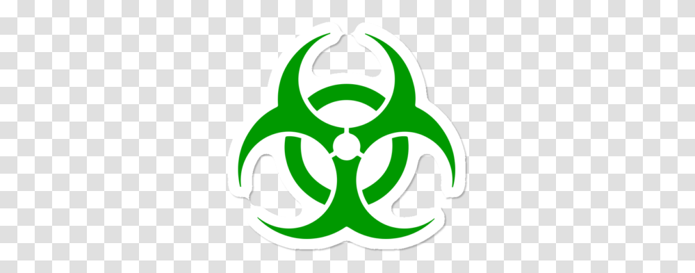 Green Bio Hazard Sticker By Zombiejeep Design Humans Biohazard Symbol, Recycling Symbol, Logo, Trademark Transparent Png