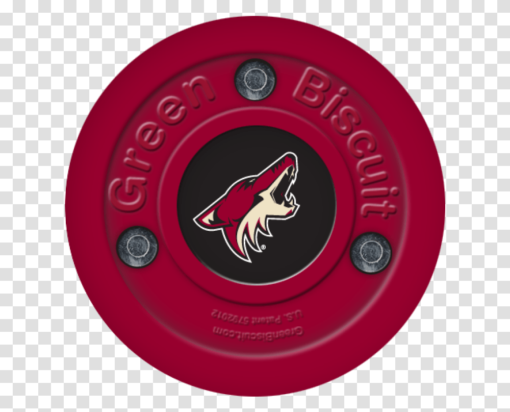 Green Biscuit Arizona Coyotes Stickhandling Training Phoenix Coyotes, Frisbee, Toy, Wax Seal Transparent Png
