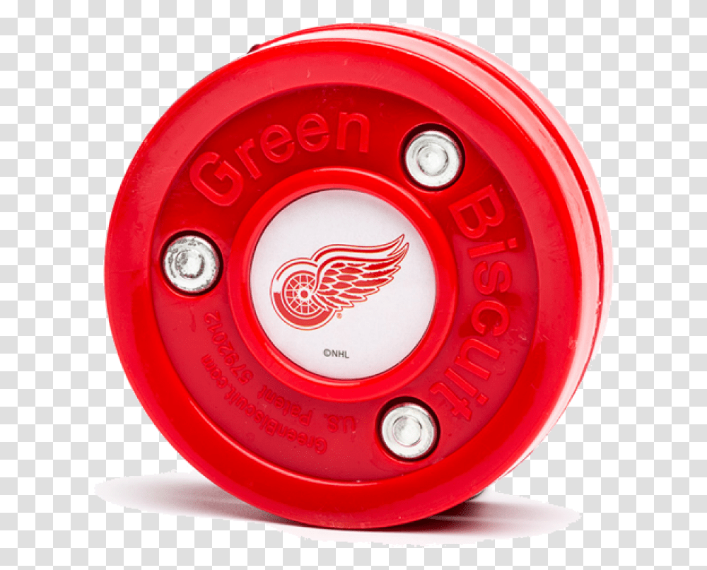 Green Biscuit Detroit Red Wings Stickhandling Training Puck Detroit Red Wings, Frisbee, Toy, Bowl, Tire Transparent Png