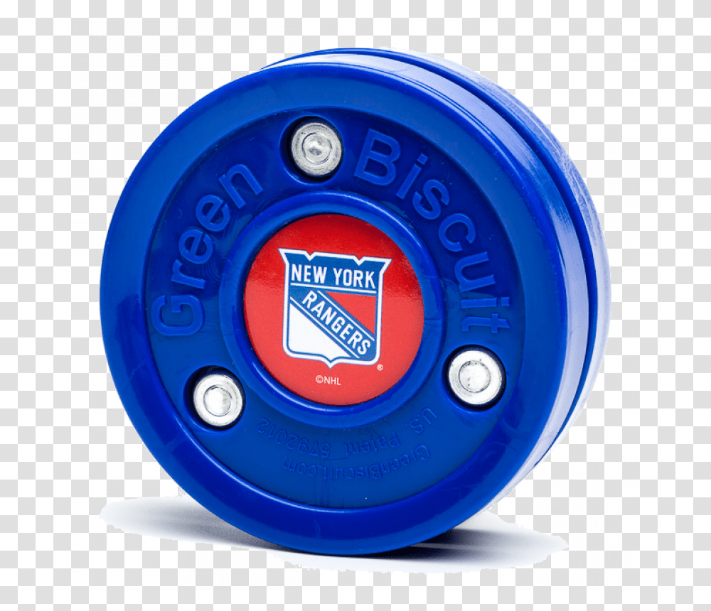 Green Biscuit New York Rangers Stickhandling Training New York Rangers, Frisbee, Toy, Alarm Clock Transparent Png