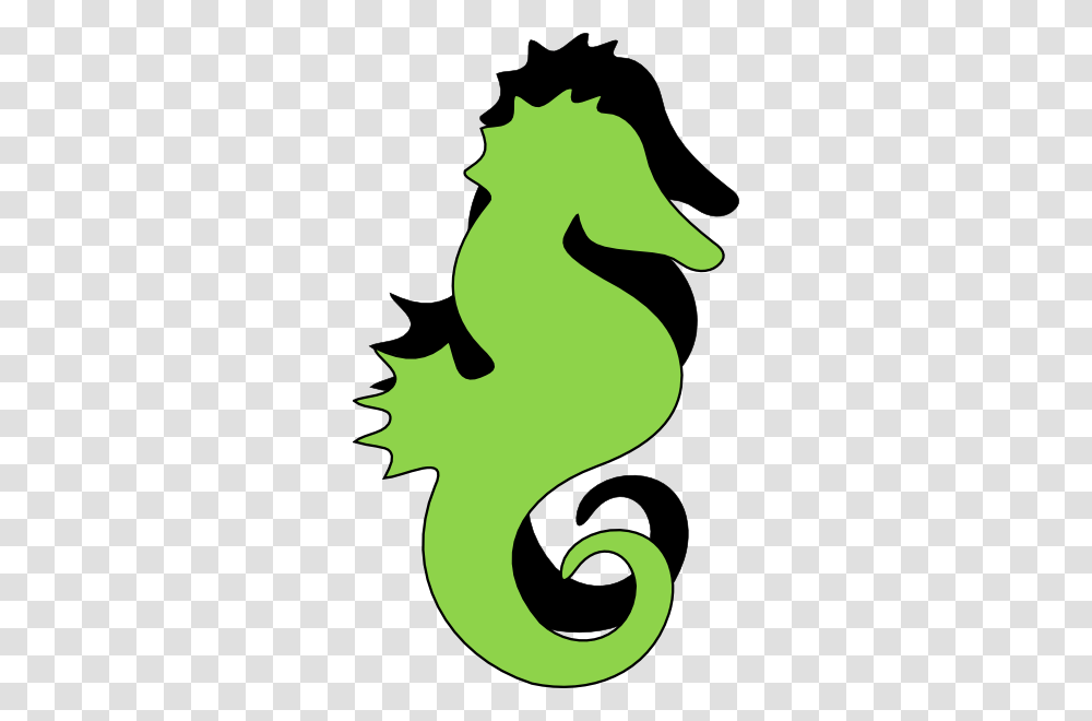 Green Black Seahorse Clipart For Web, Label, Mammal, Animal Transparent Png