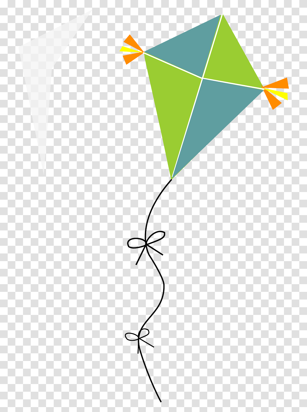 Green Blue Orange Free Vector Graphic On Pixabay Kite Clipart, Toy Transparent Png