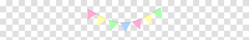 Green Blue Pink Yellow Bunting Clip Art, Triangle, Cone Transparent Png