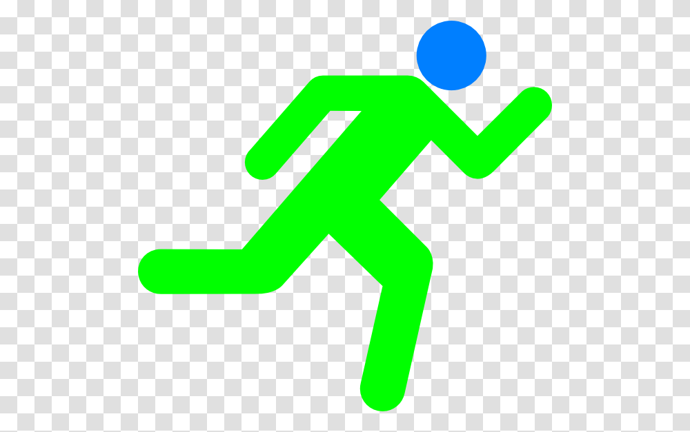 Green Blue Running Icon On Background Clip Art, Logo, Pedestrian, Costume Transparent Png