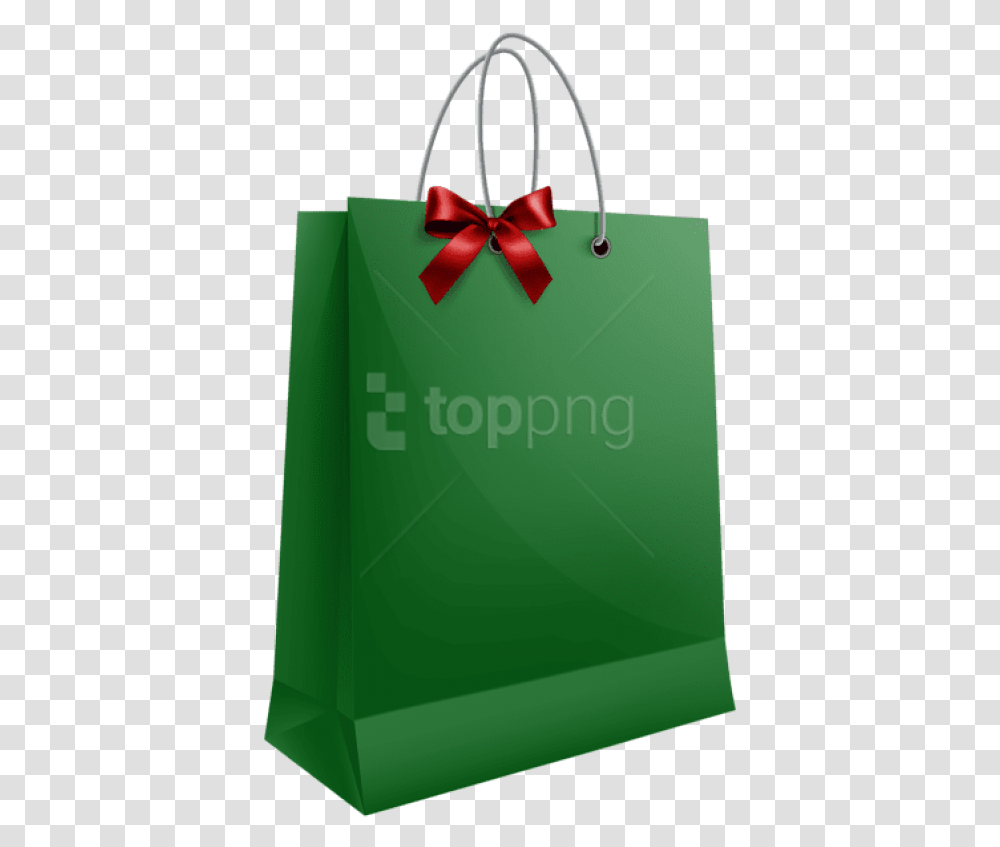 Green Bow Christmas Gift Bag, Shopping Bag, Handbag, Accessories, Accessory Transparent Png
