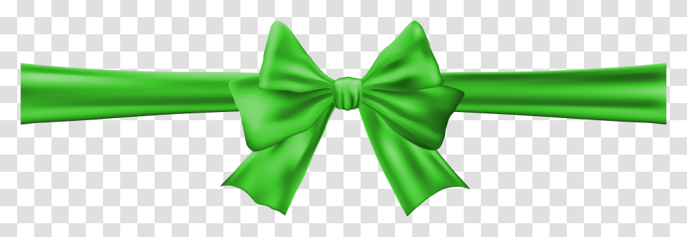 Green Bow, Tie, Accessories, Accessory, Necktie Transparent Png