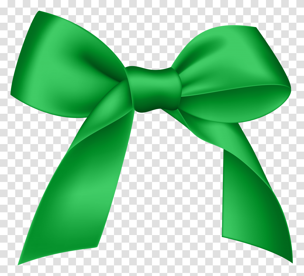 Green Bow, Tie, Accessories, Accessory, Necktie Transparent Png