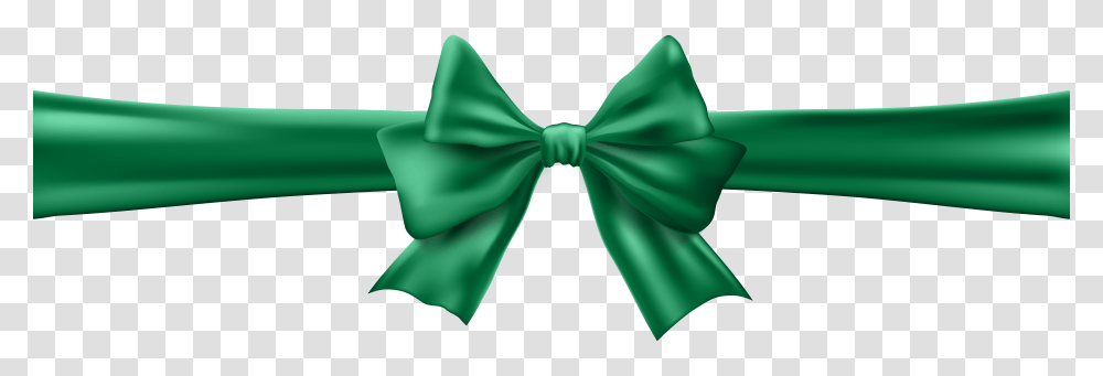Green Bow With Ribbon Clip Art, Tie, Accessories, Accessory, Necktie Transparent Png