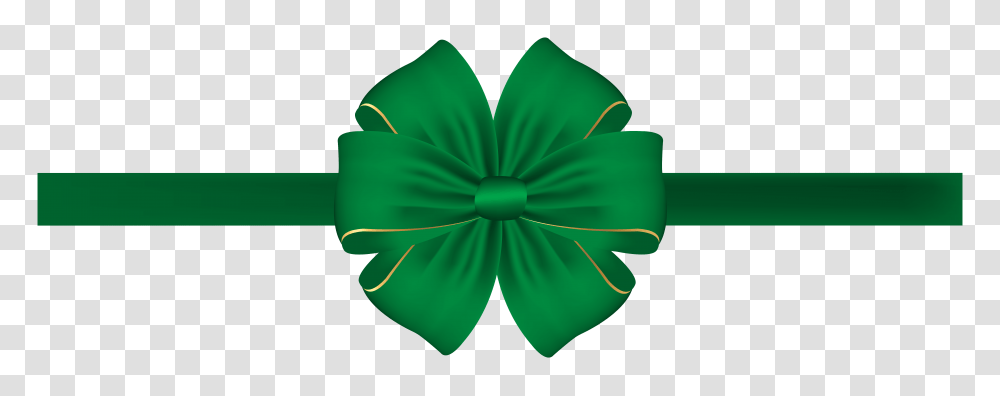 Green Bow With Ribbon Clip, Tie, Accessories, Accessory Transparent Png