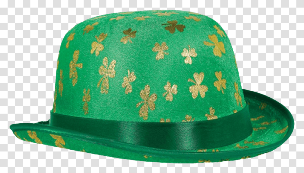 Green Bowler Hat Background Image Green Mens Bowler Hat, Baseball Cap, Apparel, Tie Transparent Png