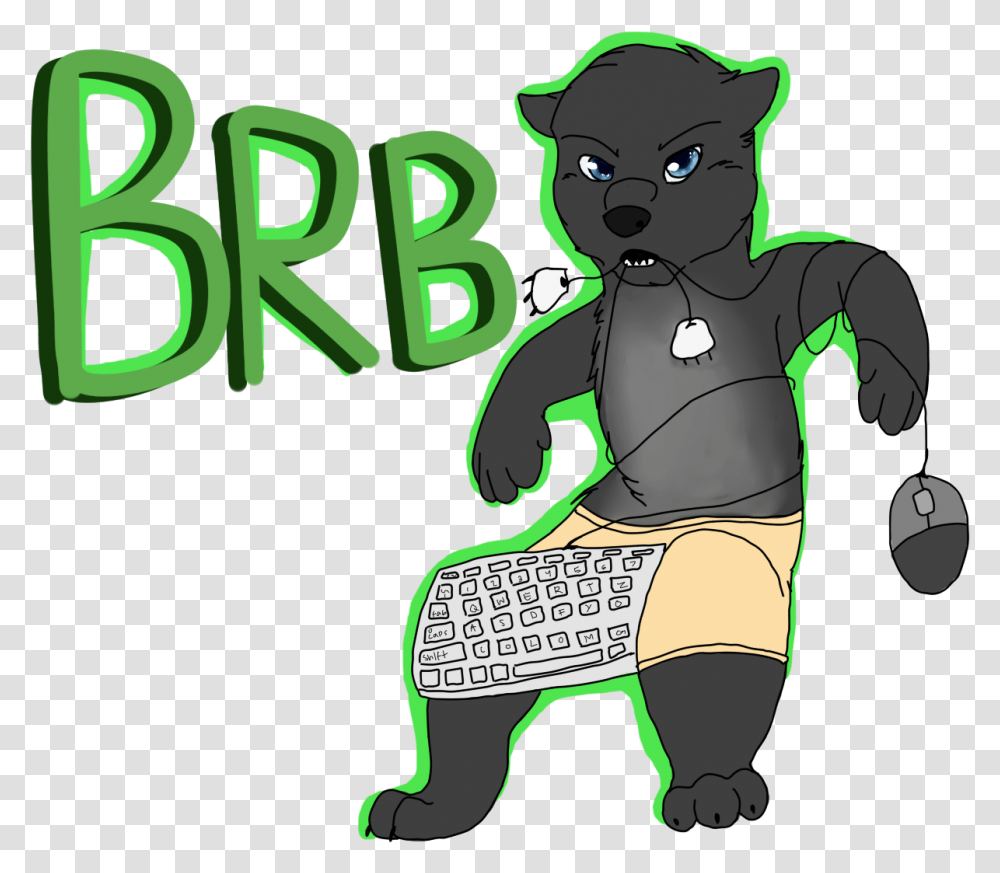 Green Brb Cartoon, Text, Alphabet, Female, Face Transparent Png