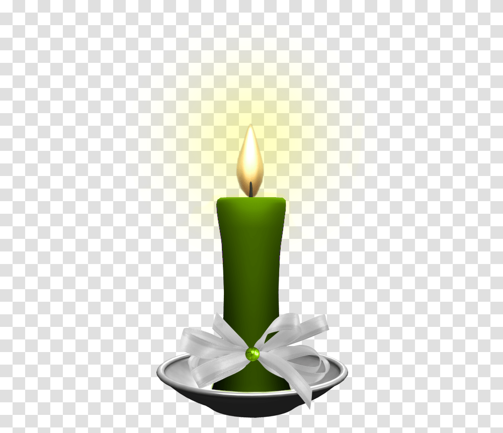 Green Candles Picture Green Candle, Fire, Flame, Lamp, Balloon Transparent Png