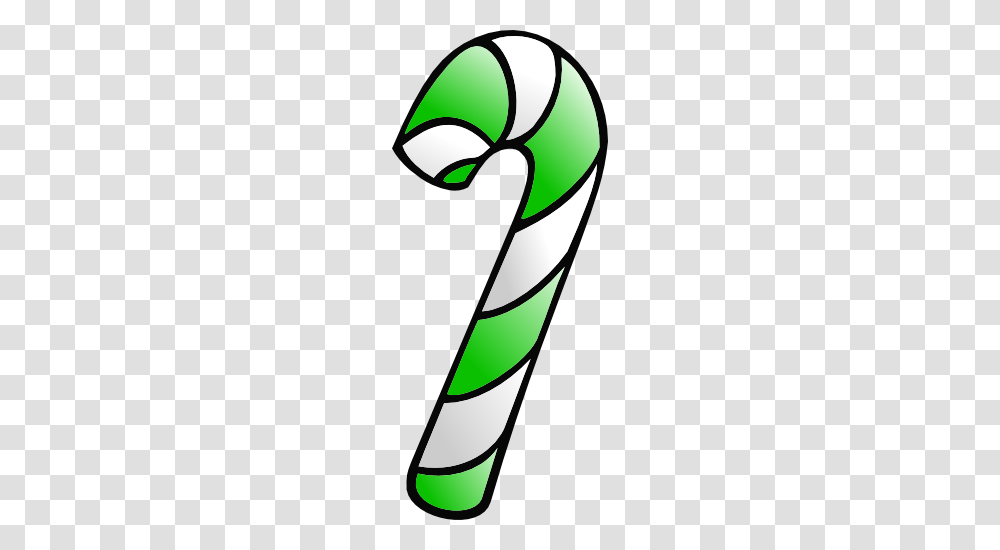 Green Candy Cane Clip Art Single A Variation Of The Original, Pencil Transparent Png