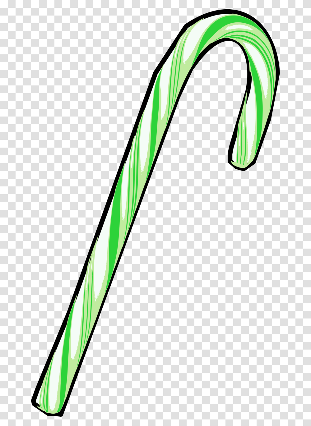 Green Candy Cane, Stick, Sword, Blade, Weapon Transparent Png