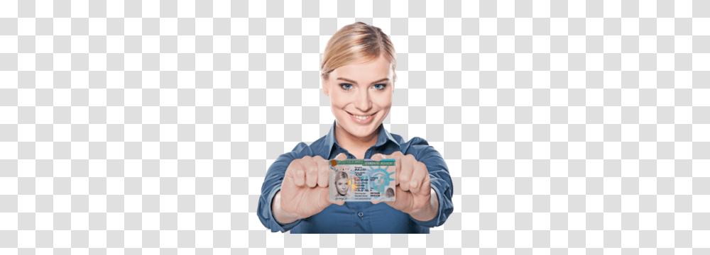 Green Card, Person, Human, Hand, Money Transparent Png
