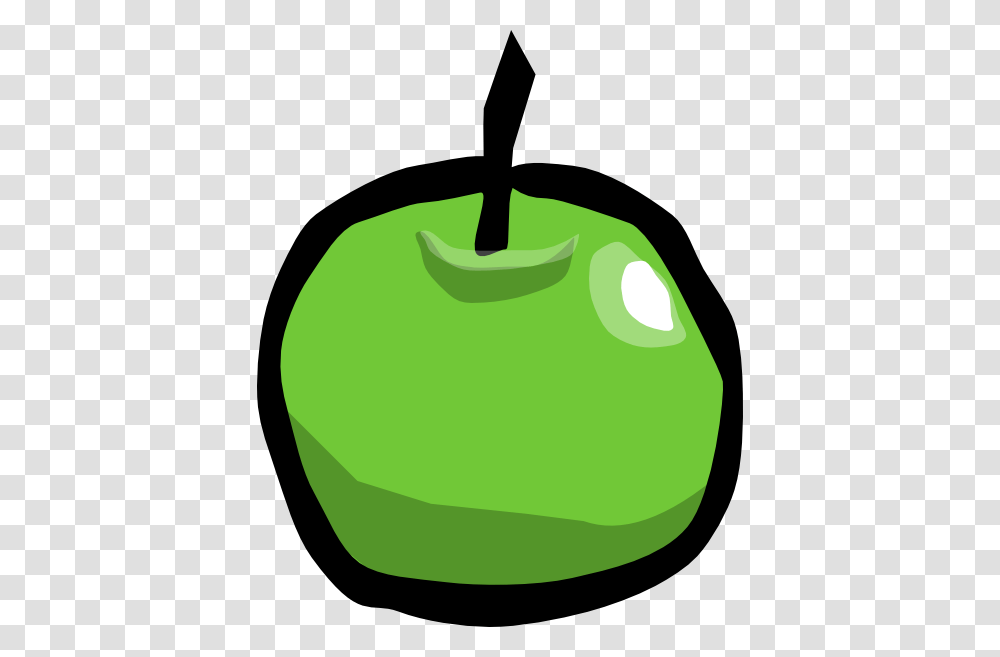 Green Cartoon Apple Clip Art, Plant, Tennis Ball, Sport, Sports Transparent Png