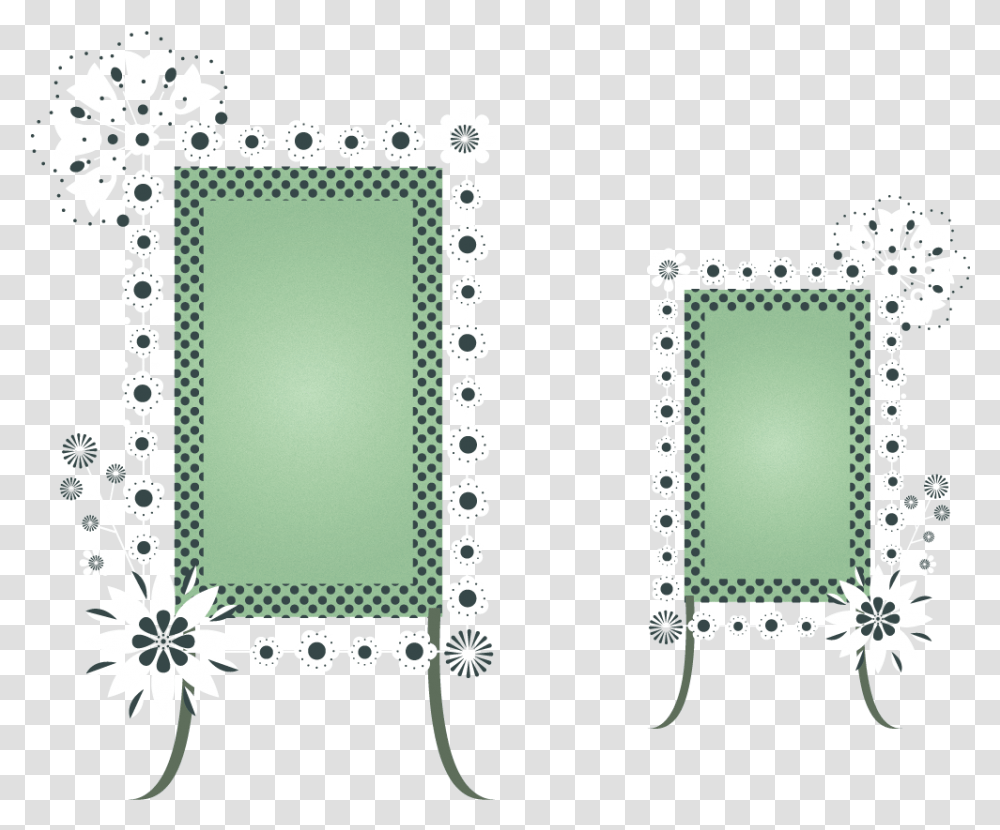 Green Chalkboard, Rug, Mirror, Pattern, Lace Transparent Png