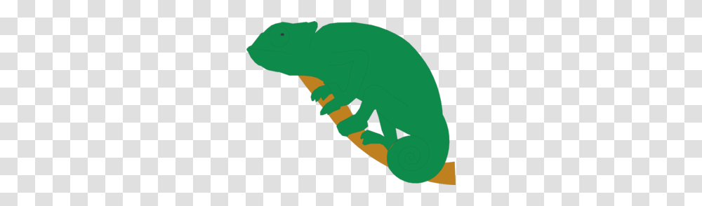 Green Chameleon On A Branch Clip Art, Animal, Reptile, Dinosaur, Lizard Transparent Png