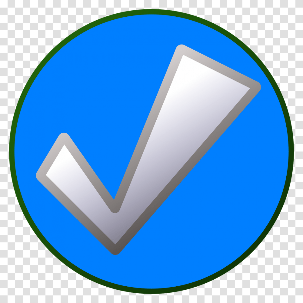 Green Check Button, Cone, Triangle Transparent Png