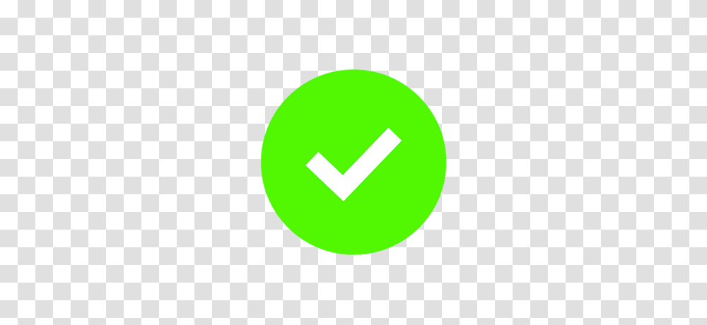 Green Check In Green Circle, Tennis Ball, Sport, Sports Transparent Png