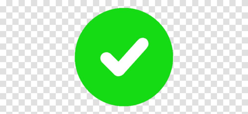 Green Check Mark Round Check Mark Pink, Symbol, Logo, Trademark, Sign Transparent Png
