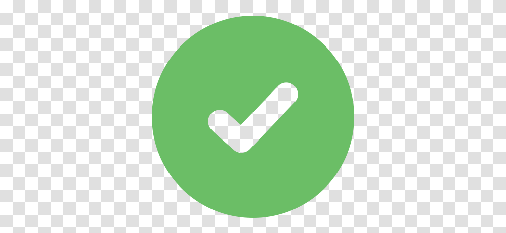 Green Checkmark Icon And Svg Vector Check Mark In Progress, Symbol, Tennis Ball, Sport, Sports Transparent Png