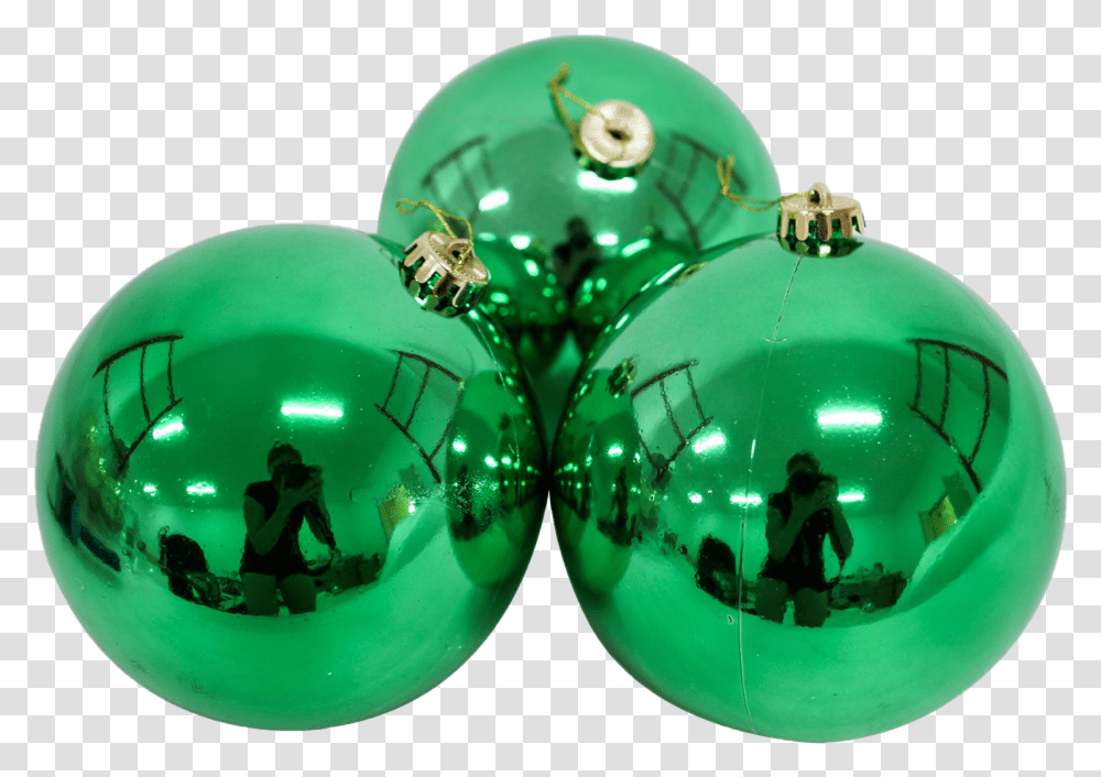 Green Christmas Ball Image, Sphere, Honey Bee, Insect, Invertebrate Transparent Png