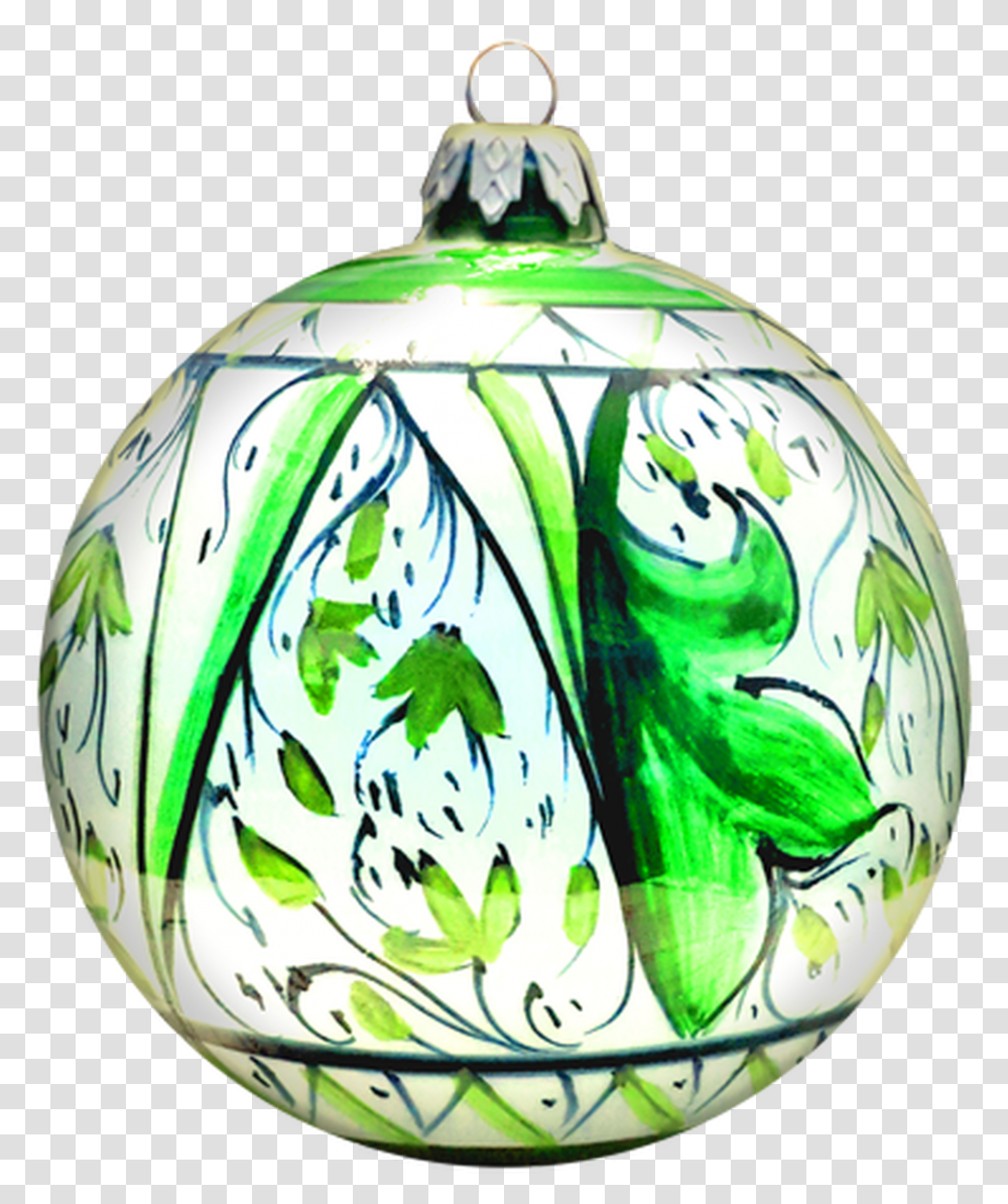 Green Christmas Ball M Christmas Ornament, Porcelain, Pottery, Jar Transparent Png