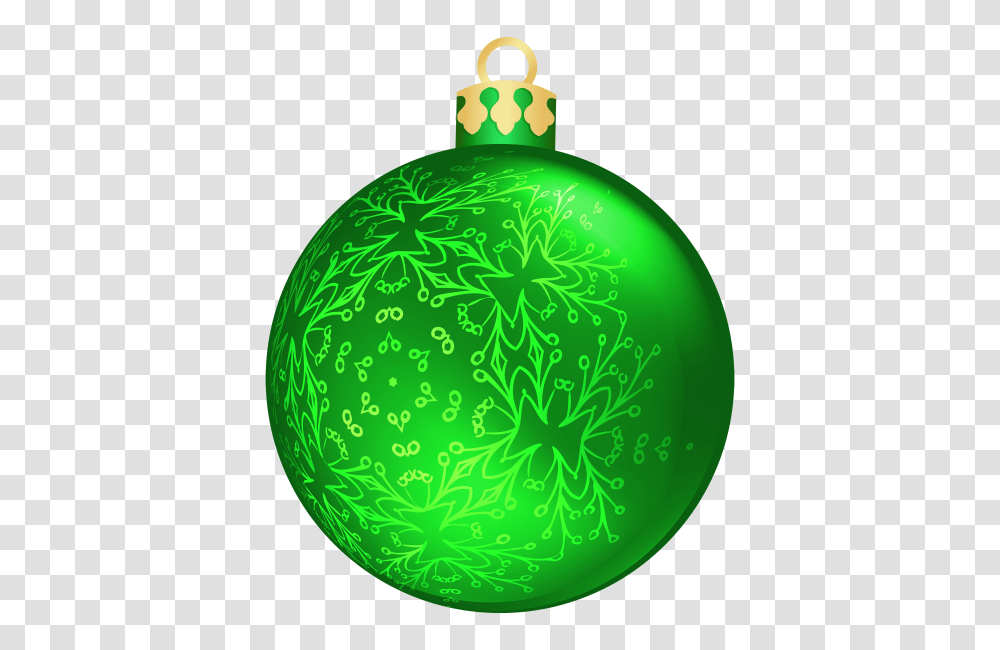 Green Christmas Ball, Ornament Transparent Png