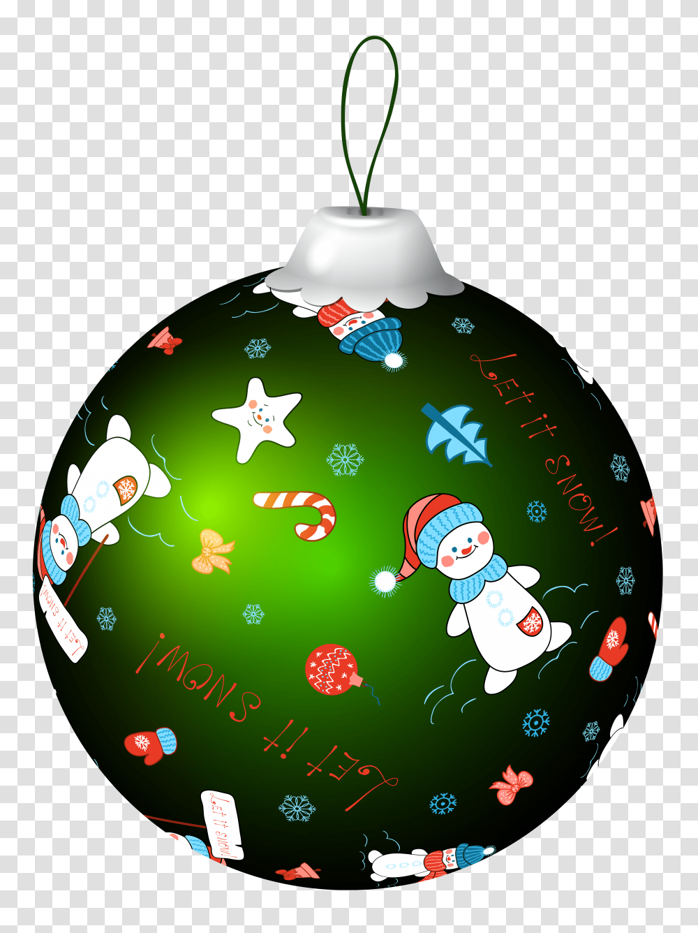 Green Christmas Ball With Snowman Clip Art Gallery, Ornament, Balloon, Tree, Plant Transparent Png